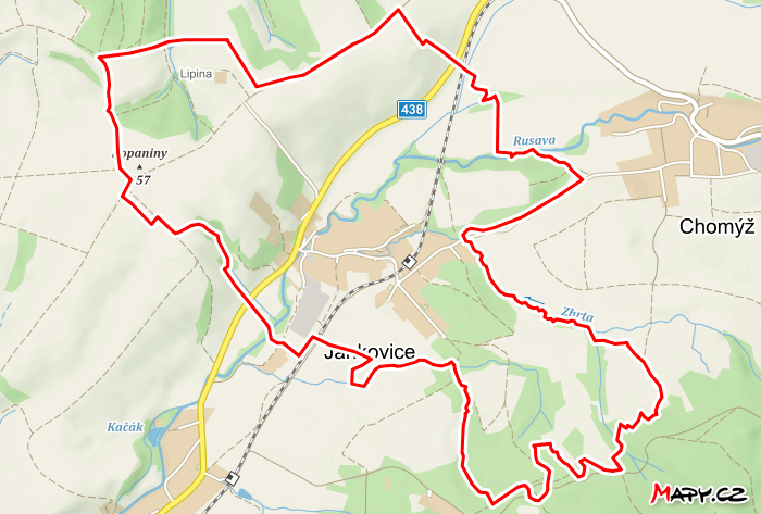 Mapa Jankovice