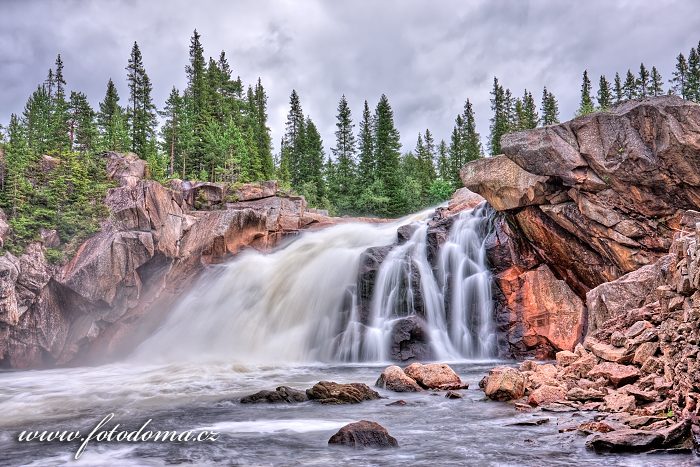 Fotka Vodopád Hyttfossen, Norsko