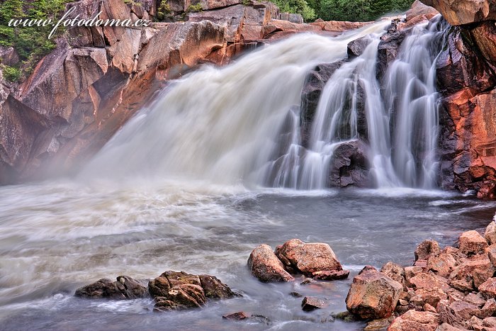 Fotka Vodopád Hyttfossen, Norsko