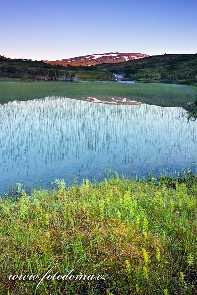 Fotka Jezero Langtjønna, Národní park Skarvan og Roltdalen, Norsko