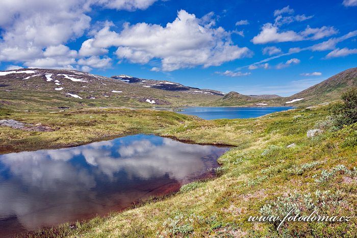 Krajina s jezerem Klepptjørna, Národní park Skarvan og Roltdalen, Norsko