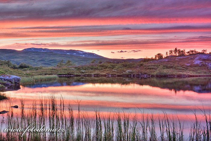 Fotka U pramenů řeky Nautåa, Národní park Skarvan og Roltdalen, Norsko