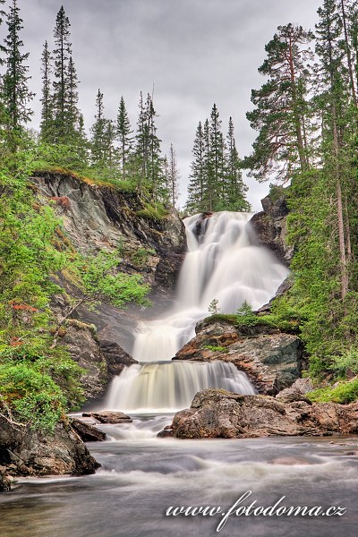 Fotka Řeka Torsbjørka, Národní park Skarvan og Roltdalen, Norsko