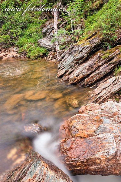 Fotka Řeka Torsbjørka, Národní park Skarvan og Roltdalen, Norsko