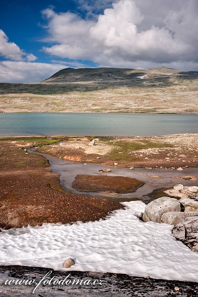 Údolí potoka Namnlauselva. Národní park Saltfjellet-Svartisen, kraj Nordland, Norsko