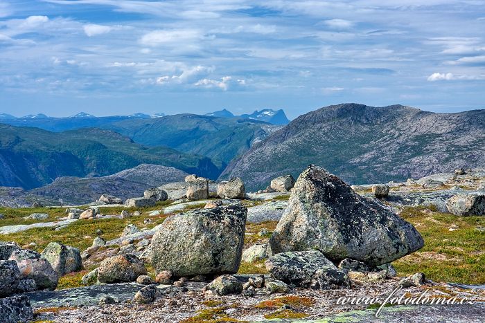 Krajina s bludnými balvany, národní park Rago, kraj Nordland, Norsko