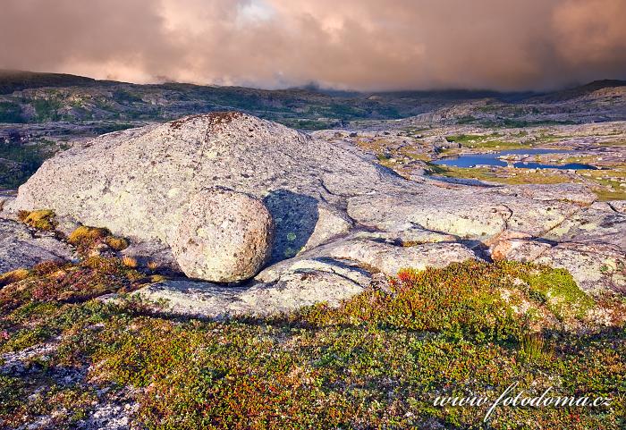 Krajina, národní park Rago, kraj Nordland, Norsko