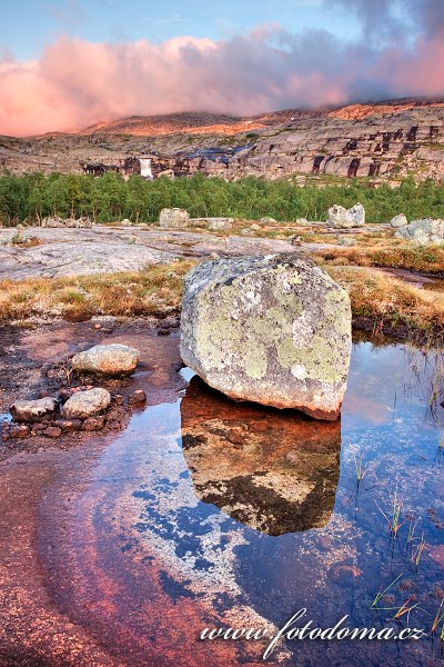 Krajina, národní park Rago, kraj Nordland, Norsko