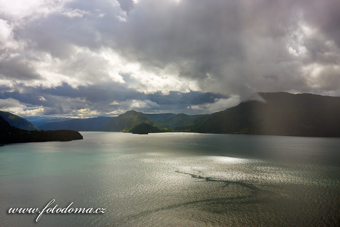 Fotka Fjord Saltdalsfjorden u Rognanu, Norsko