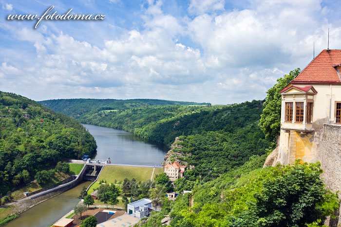 Fotka Znojmo, přehrada z hradu