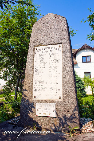 Fotka Velká Losenice, pomník obětem 1. sv. války