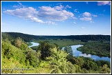 Soutok řeky Merkys a řeky Nemunas poblíž Merkinė, Dzūkijos National Park, Litva