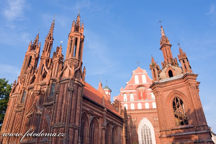 Fotka Kostel svaté Anny a Bernardinský klášter, Vilnius, Litva