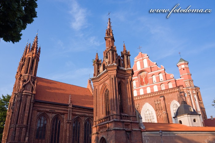 Fotka Kostel svaté Anny a Bernardinský klášter, Vilnius, Litva