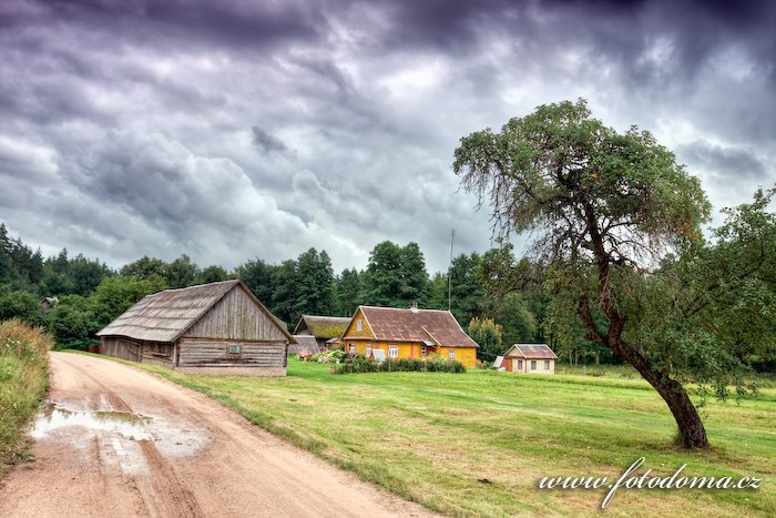 Fotka Vesnice Vaišnoriškė, Aukštaitijos národní park, Litva