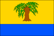 Vlajka obce Hrubá Vrbka