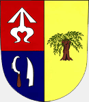 Znak obce Hrubá Vrbka