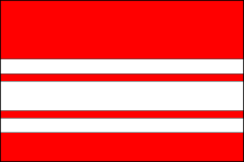 Vlajka města Veselí nad Moravou