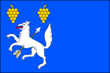 Vlajka obce Vlkoš