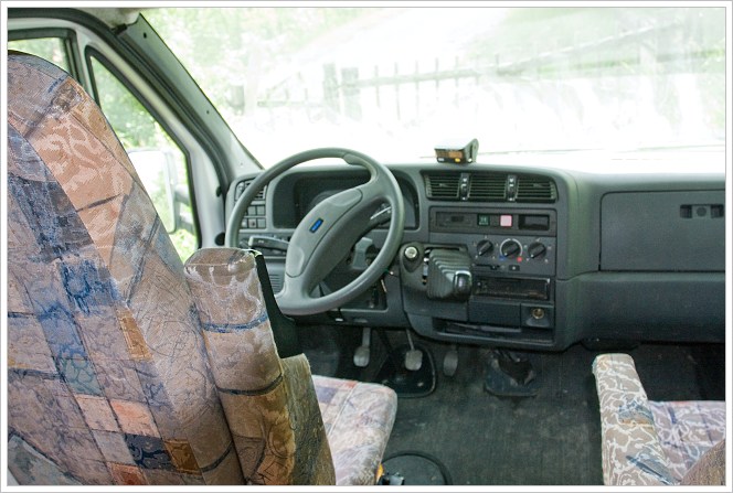 Obytné auto Hymer 4x4 interiér