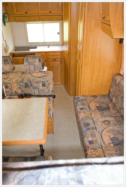 Obytné auto Hymer 4x4 interiér