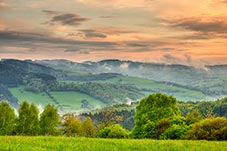 Mikulčin vrch, Mikulcin hill and Vápenice, view from Žítková