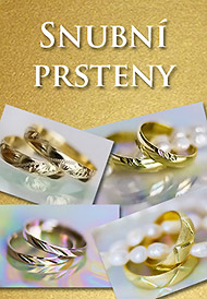 Snubní prsteny z bílého zlata