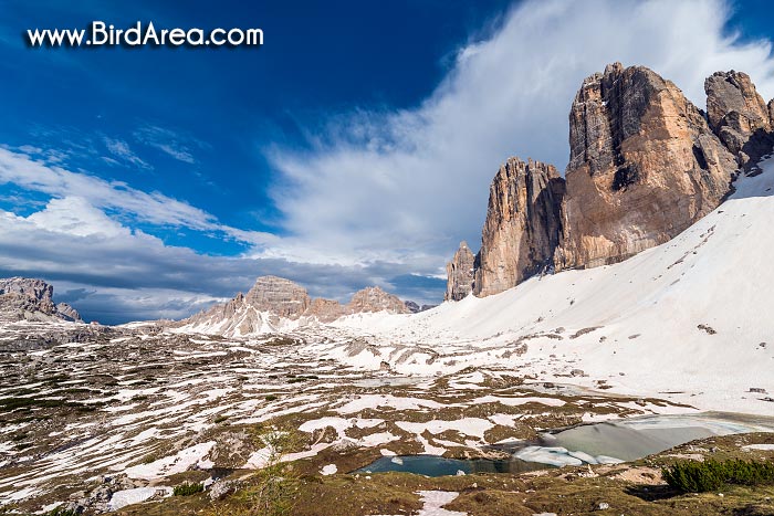 Monte Paterno (Paternkofel) and Tre Cime di Lavaredo (Drei Zinnen)