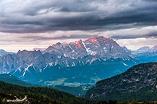 Monte Cristallo in Dolomites, Italy
