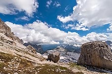 Paternsattel, Forcella di Lavaredo in Dolomites, Italy