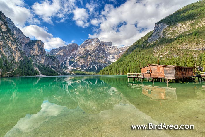  Pragser Wildsee (Lago di Braies) a Seekofel (Croda del Becco, Croda del Lago)