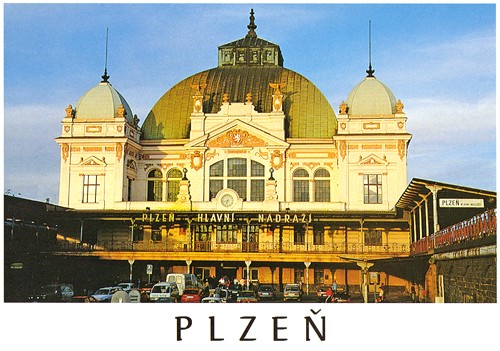 Pohlednice Plzeň - Hlavní nádraží
