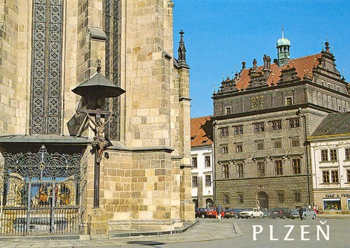 Pohlednice Plzeň - náměstí