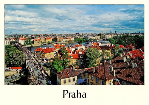 Pohlednice Praha - Panorama Prahy z Malé Strany