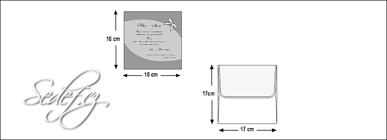 Rozměry svatebního oznámení 3584