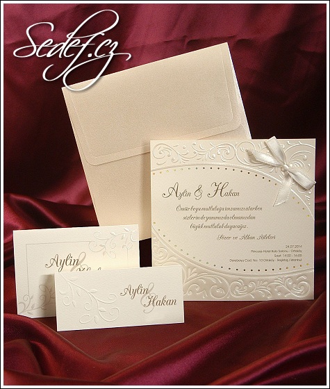 Svatební oznámení vzor 3584