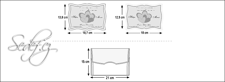 Rozměry svatebního oznámení 3585