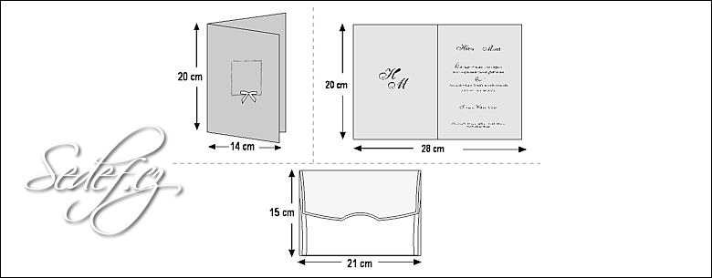 Rozměry svatebního oznámení 3595
