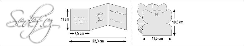Rozměry svatebního oznámení 3608