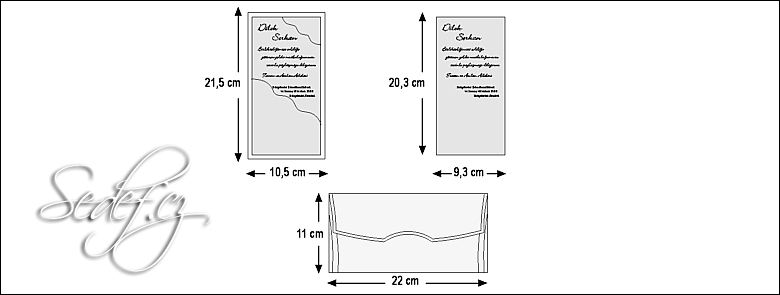 Rozměry svatebního oznámení 5367