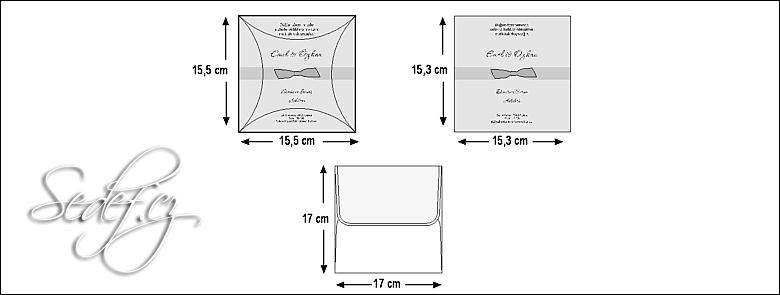 Rozměry svatebního oznámení 5372