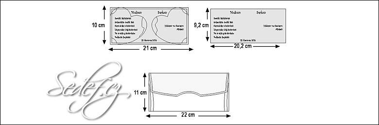 Rozměry svatebního oznámení 5377
