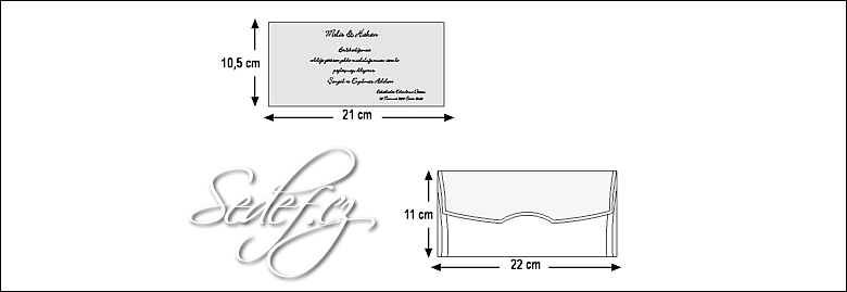 Rozměry svatebního oznámení 5395