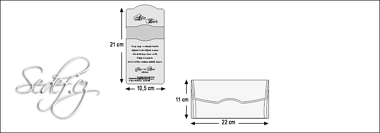 Rozměry svatebního oznámení 5399