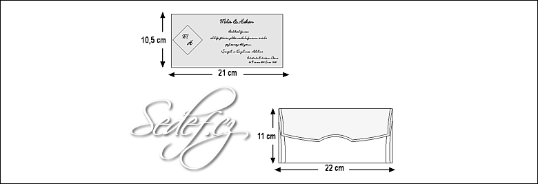 Rozměry svatebního oznámení 5402