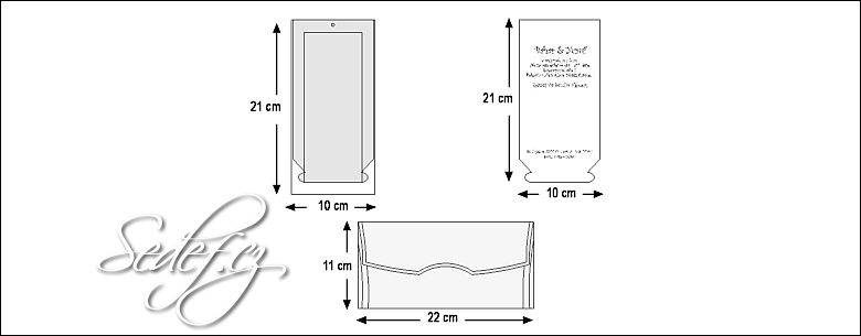 Rozměry svatebního oznámení 5408