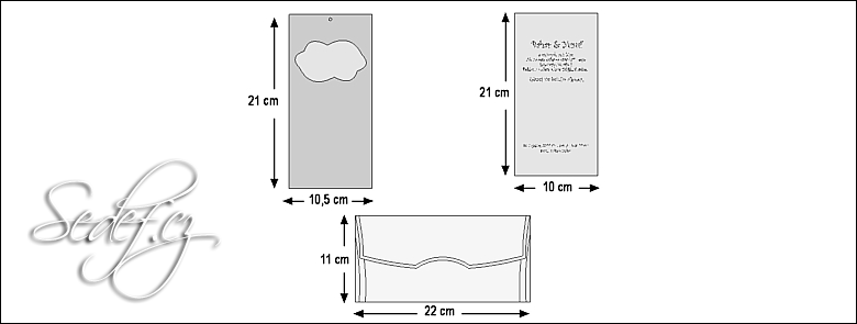 Rozměry svatebního oznámení 5412
