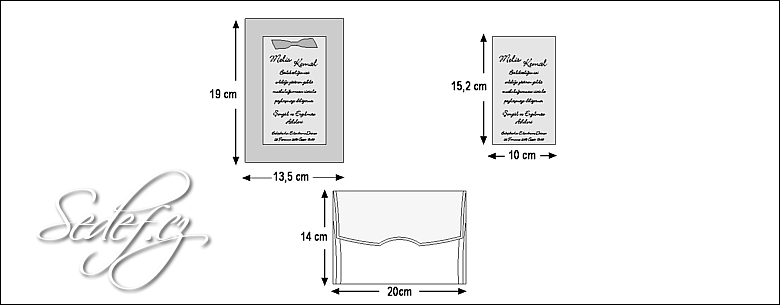 Rozměry svatebního oznámení 5413