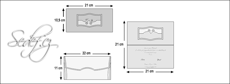 Rozměry svatebního oznámení 5414