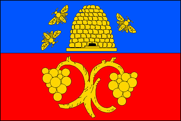 Vlajka obce Miroslavské Knínice